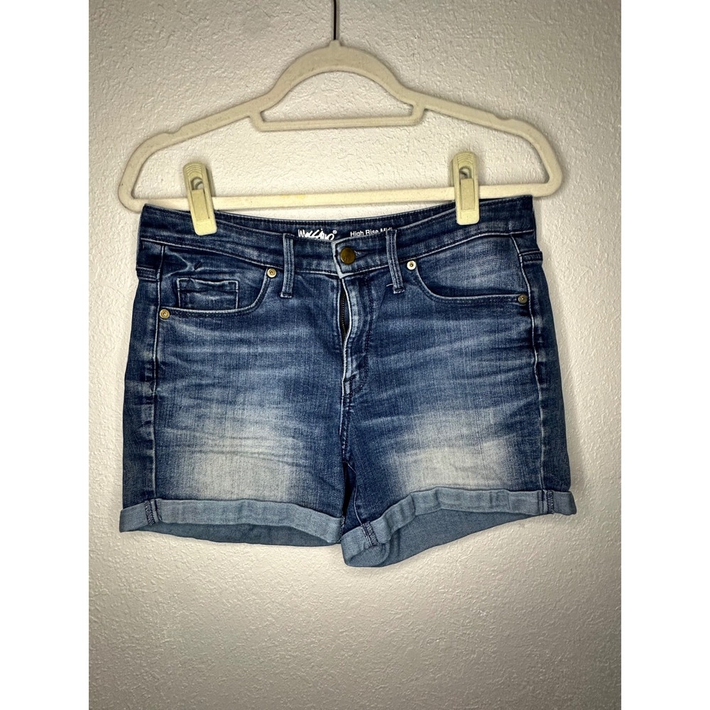 Mossimo Denim Women's High Rise Midi Cuffed Super Stretch Jean‎ Shorts